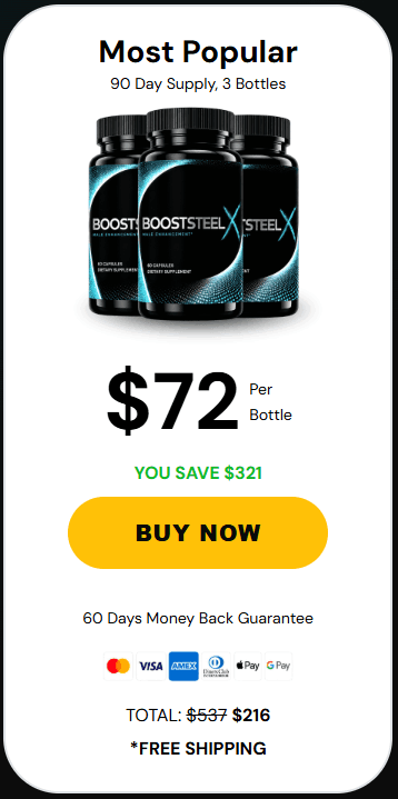 Buy BoostSteelX 3 Bottle